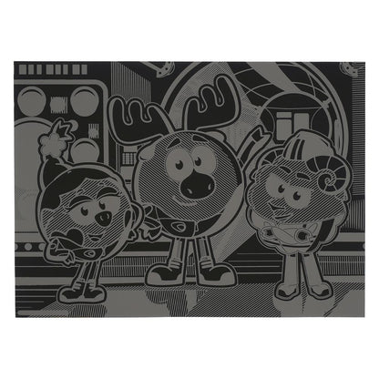Гравюра Смешарики , цветная, д4 MultiArt