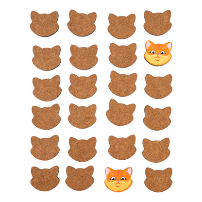 Игра настольная деревянная МЕМО "Коты" (24 фишки в коробке) Bois de terre lointaine