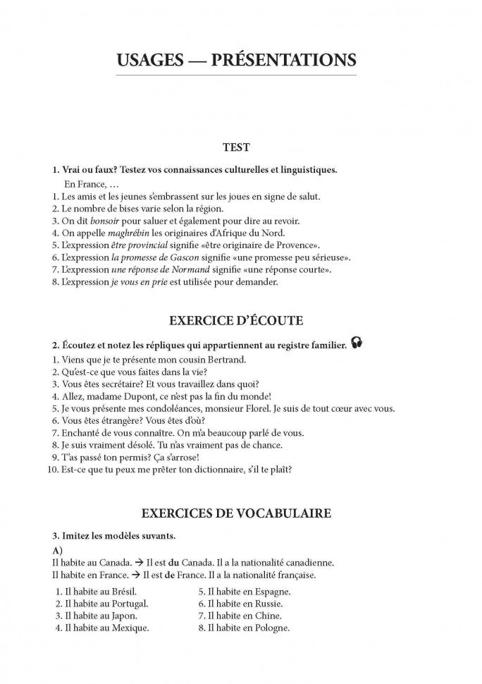 Francais: Communication quotidienne: Expression orale / Французский язык. Повседневное общение. Практика устной речи