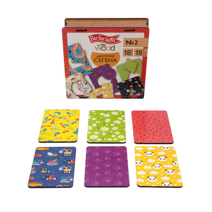 Игра настольная деревянная "Досочки Сегена" №2 (18 эл) Far far land Wood