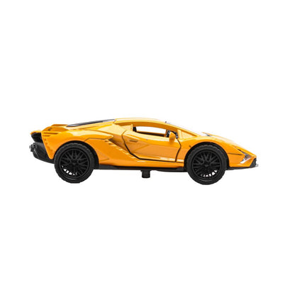 Technoparc. Modèle "Lamborghini Sian" 12 cm, métal, acier, double, dans la couleur. Art.2210C0142-R (240)