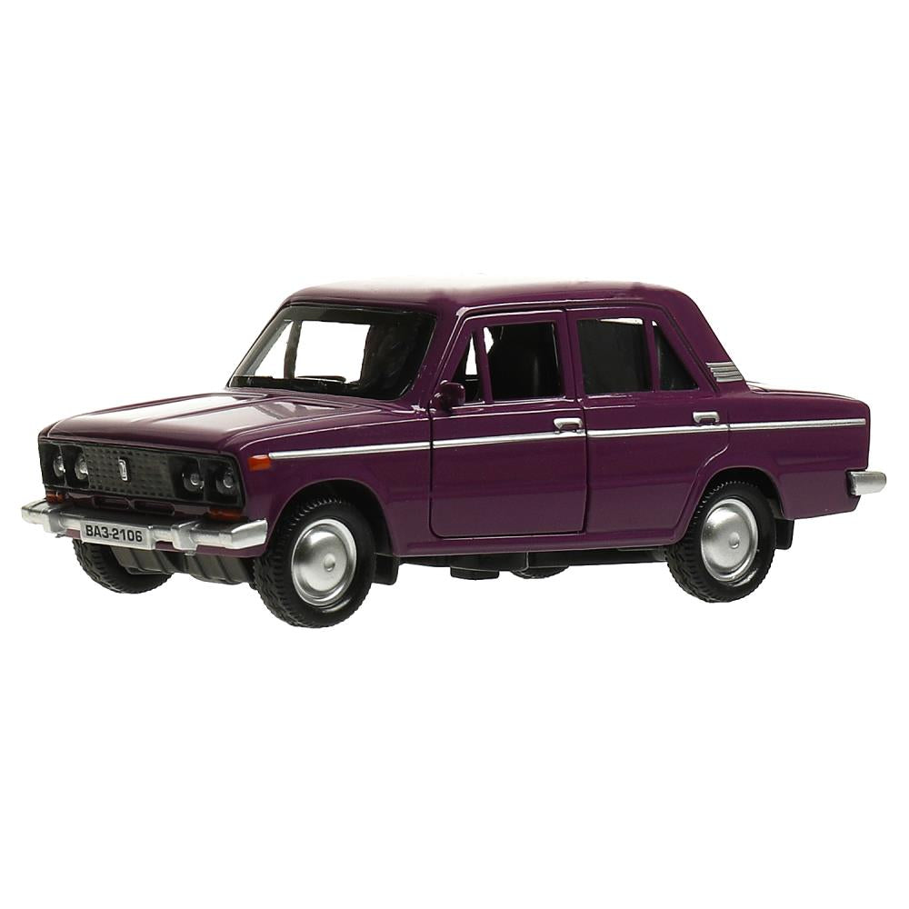 Machine en métal VAЗ-2106 ЖИГУЛИ 12 cm, double, bagage, iner, bac, cor. Parc technologique dans le cor.2*36шт