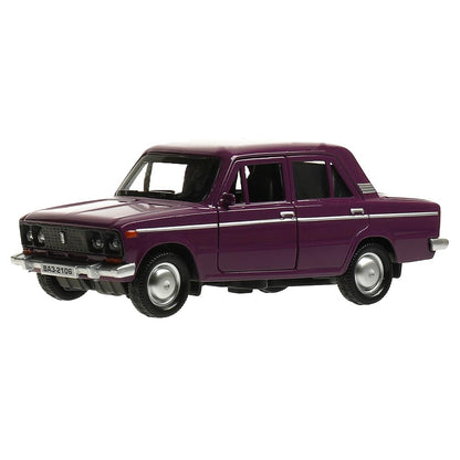 Machine en métal VAЗ-2106 ЖИГУЛИ 12 cm, double, bagage, iner, bac, cor. Parc technologique dans le cor.2*36шт