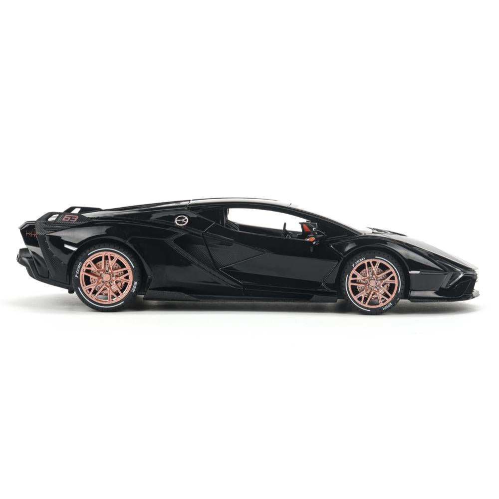 Machine en métal noir pour Lamborghini Sian, 20,8 cm, double, sac, carrosserie, parc technologique, cor.18