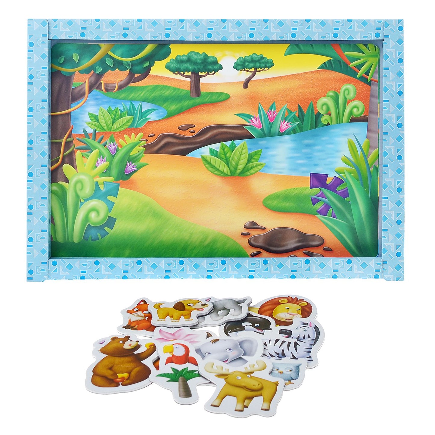 Игра магнитная развивающая. Магнитные истории "Кто где живет?"