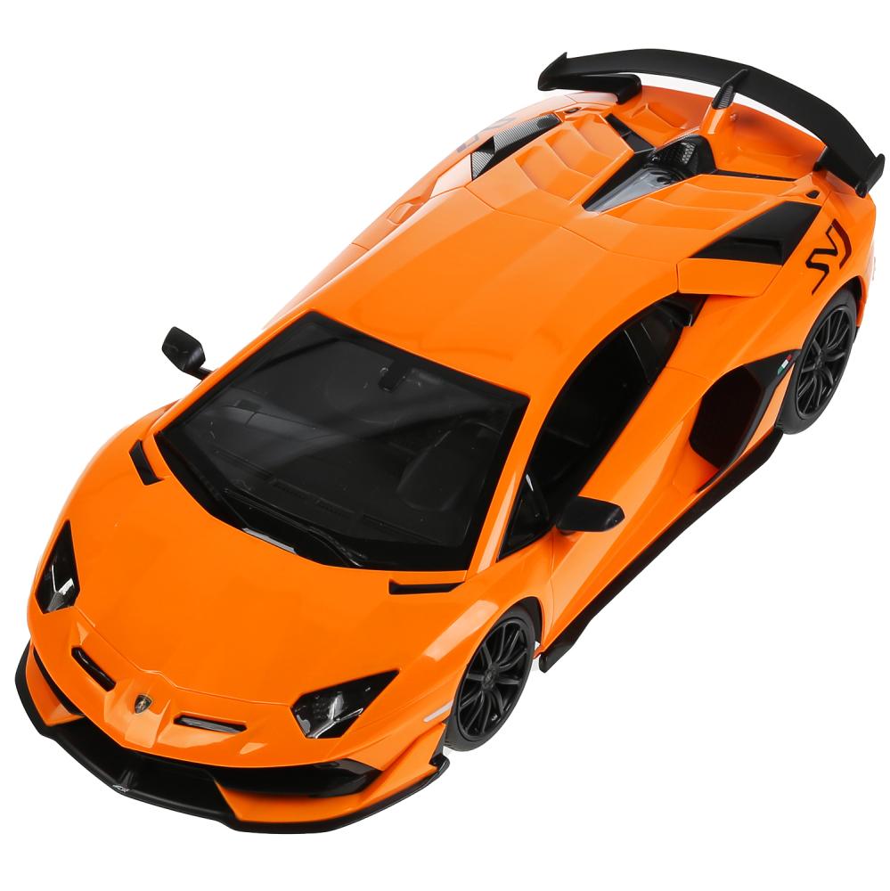 La machine de la Lamborghini Aventador SVJ 1:14, avec sa couleur, est dans l'assortiment. dans le cor. Rastar en cor.6шт