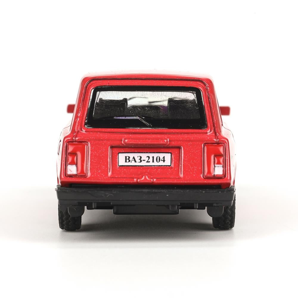 Машина металл LADA lada 2104 длина 10,5 см, инерц, красный, кор. Технопарк в кор.2*36шт