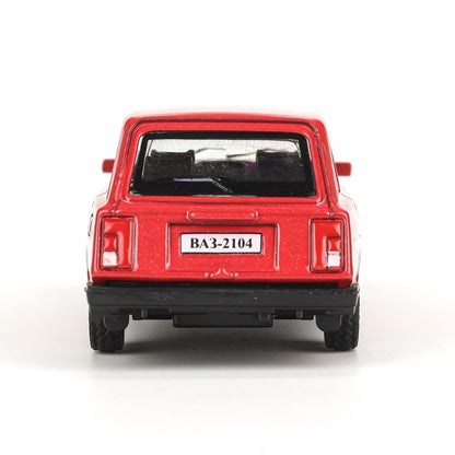Машина металл LADA lada 2104 длина 10,5 см, инерц, красный, кор. Технопарк в кор.2*36шт