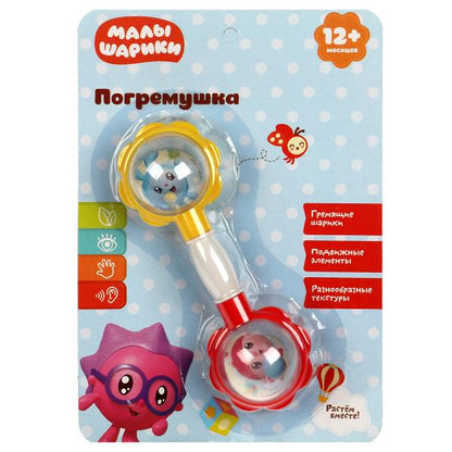 Погремушка гантелька МАЛЫШАРИКИ blister Умка в кор.2*120шт
