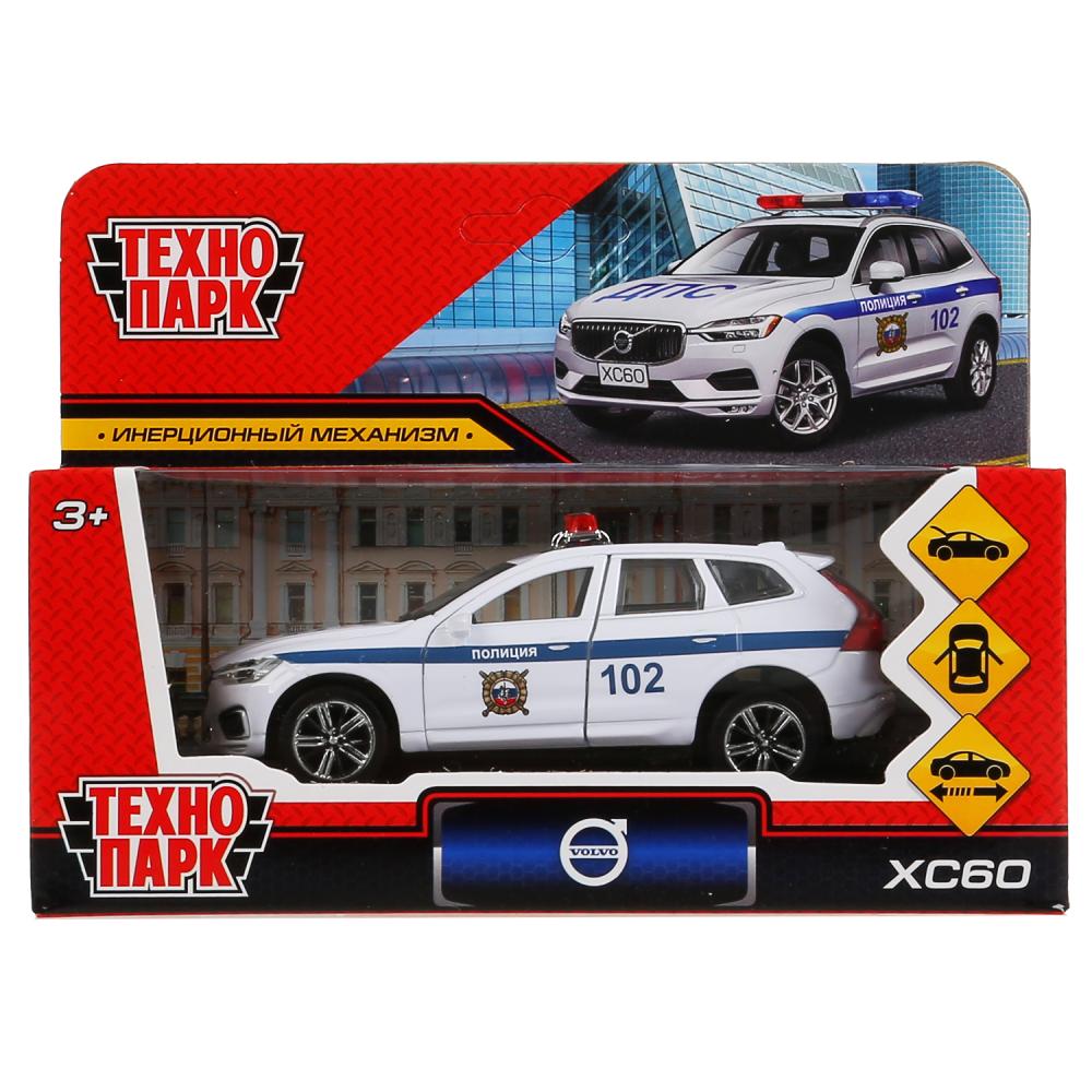 Machine en métal "volvo xc60 r-desing police" 12 cm, environ 2 x 36 pouces