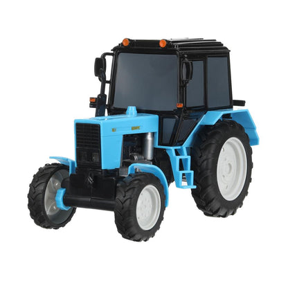 Machine en plastique MTZ свет-звук, ТРАКТОР БЕЛАРУС 17 см,инерция,синий Технопарк в кор.36шт