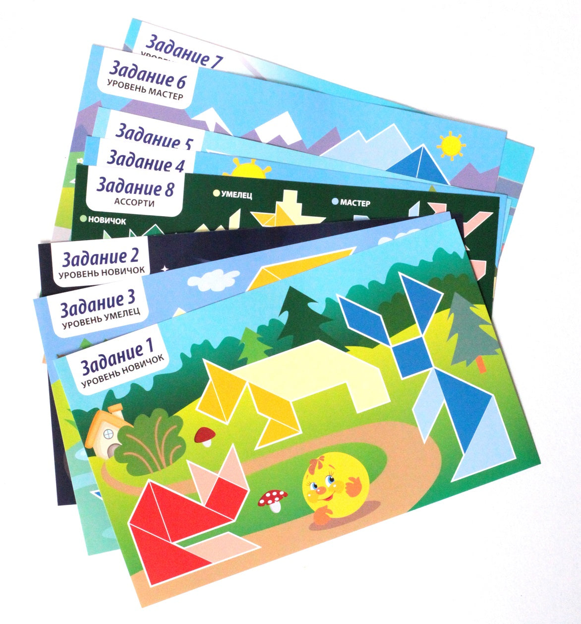 ИГРА НАСТОЛЬНАЯ "ТАНГРАМ МАГНИТНЫЙ С ЗАДАНИЯМИ". СЕРИЯ МАГНИТНЫЕ ИСТОРИИ в кор.14шт
