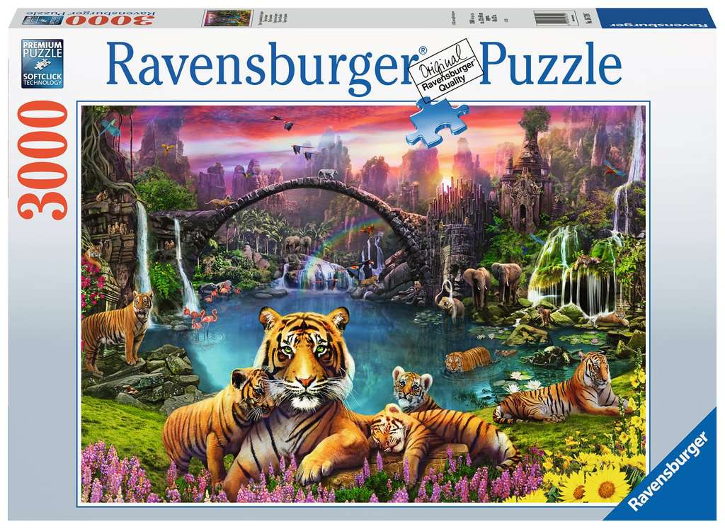 Ravensburger. Пазл карт. 3000 "Тигр в райской лагуне" арт. 16719