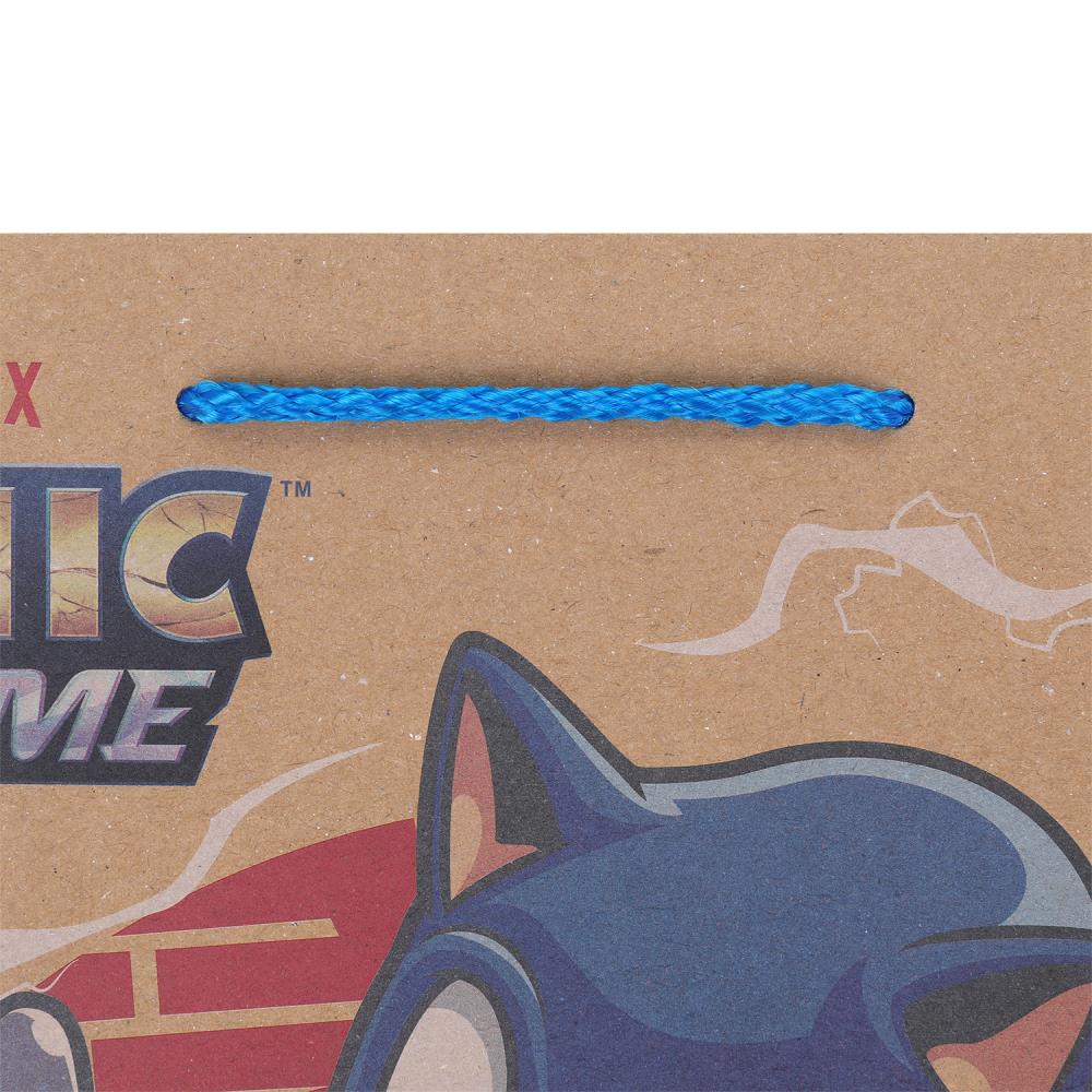 Пакет подарочный крафт Sonic Соник, l 26*32*10 см ЧУДО ПРАЗДНИК в кор.10*12шт