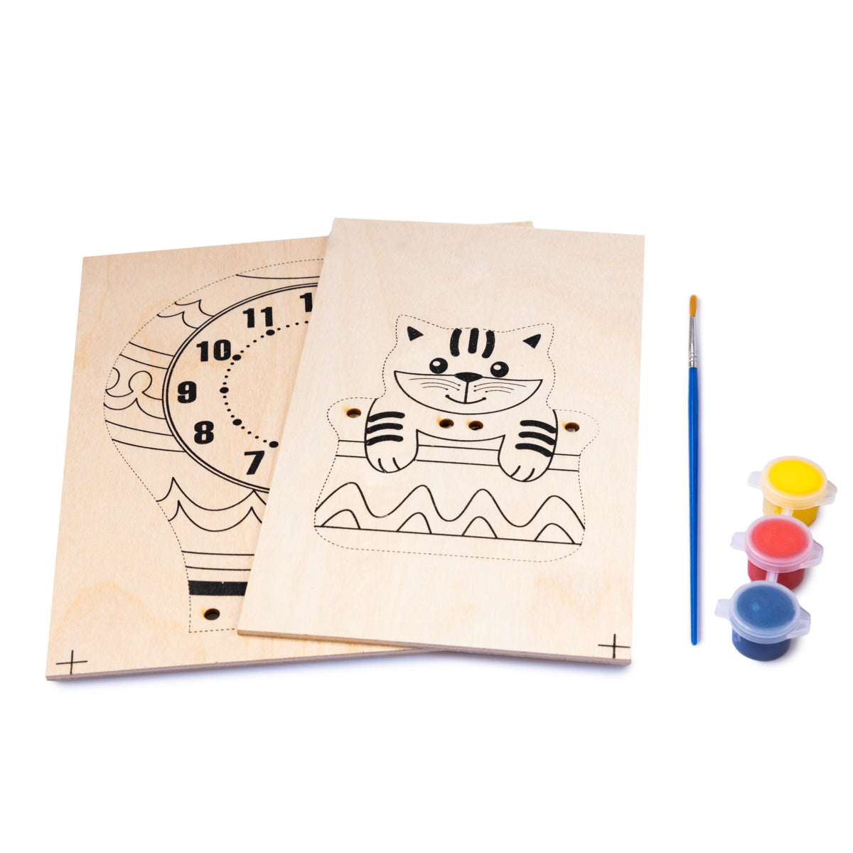 Набор для выпиливания лобзиком "Часы. Воздушный шар"