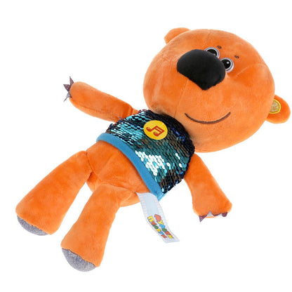 Игрушка мягкая МИ-МИ-МИШКИ кеша в футболке c пайетками, 20см, муз. чип в пак Мульти-пульти в кор24шт