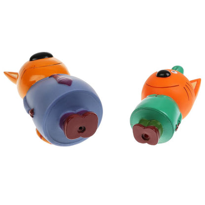 Игрушка пластизоль для ванны Капитошка Три Кота папа и Компот, 2шт., сетка (русс.уп.) в кор.50шт