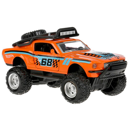 FY628-1 304277 Machine en métal noir hotwheels, 12,5 cm, double, iner, cor. Parc technologique
