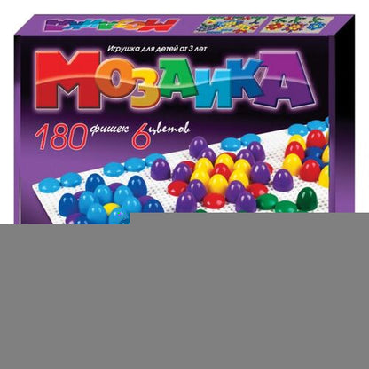 Мозаика d20 /6 цветов/ 180 шт/ два поля/ 280х280х40.