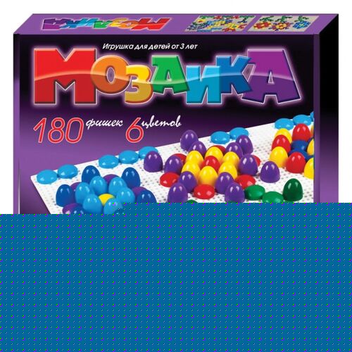 Мозаика d20 /6 цветов/ 180 шт/ два поля/ 280х280х40.