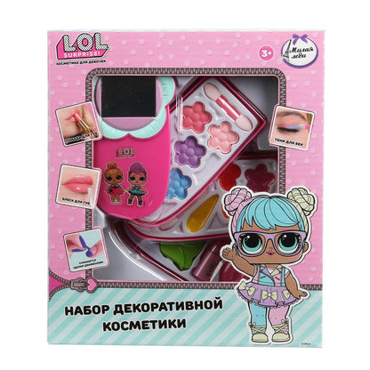 Косм ДЛЯ ДЕВОЧЕК ЛОЛ тени д/век, лак д/ногтей, блеск д/губ, помада д/губ, МИЛАЯ ЛЕДИ в кор.2*48шт
