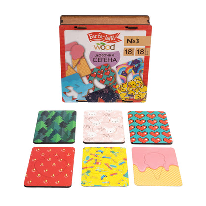 Игра настольная деревянная "Досочки Сегена" №3 (18 эл) Far far land Wood