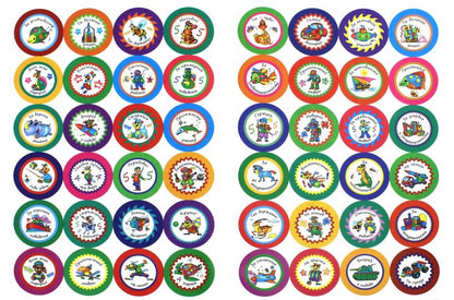 Поощрительные наклейки для мальчиков. (96 autocollants).
