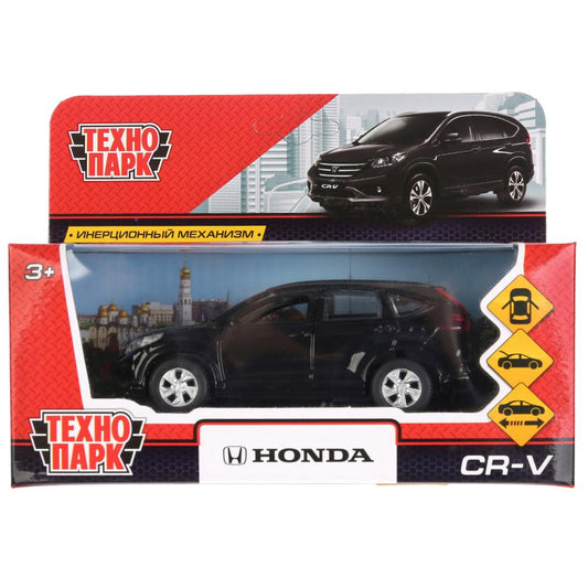 CR-V-BK 272458 Machine en métal HONDA CR-V pour 12 cm, double, batterie, moteur, noir, couleur. Parc technologique en к