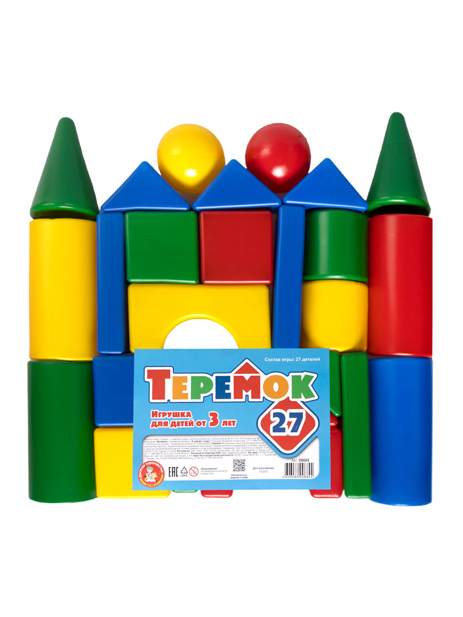 Constructeur de matériaux plastiques pour votre maison Teremok 27 détails, votre maison