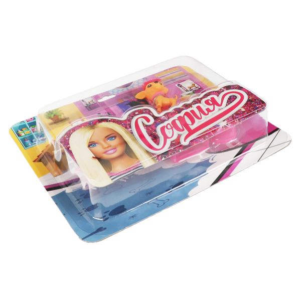 Accessoires pour le cou 29 cm avec accessoires pour la société, blister КАРАПУЗ в кор.72шт