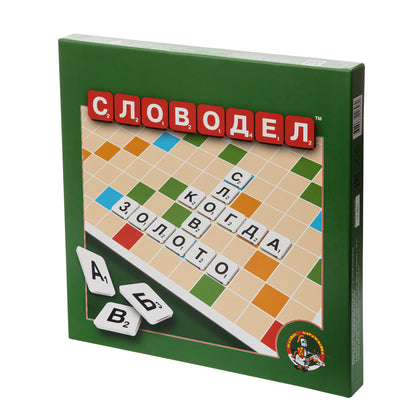 Игра настольная "Словодел" (картон) зел