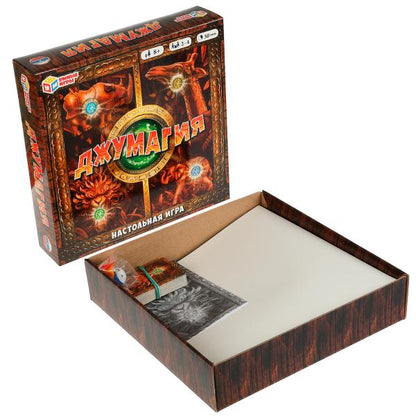 Джумагия. Настольная игра-ходилка квадрат. 40 cartes. 250х250х55mm. Умные игры в кор.10шт