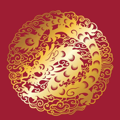 Календарь символ года "Дракон" на 2024 год. Переплет на скрепке (285*285 мм) 12 листов