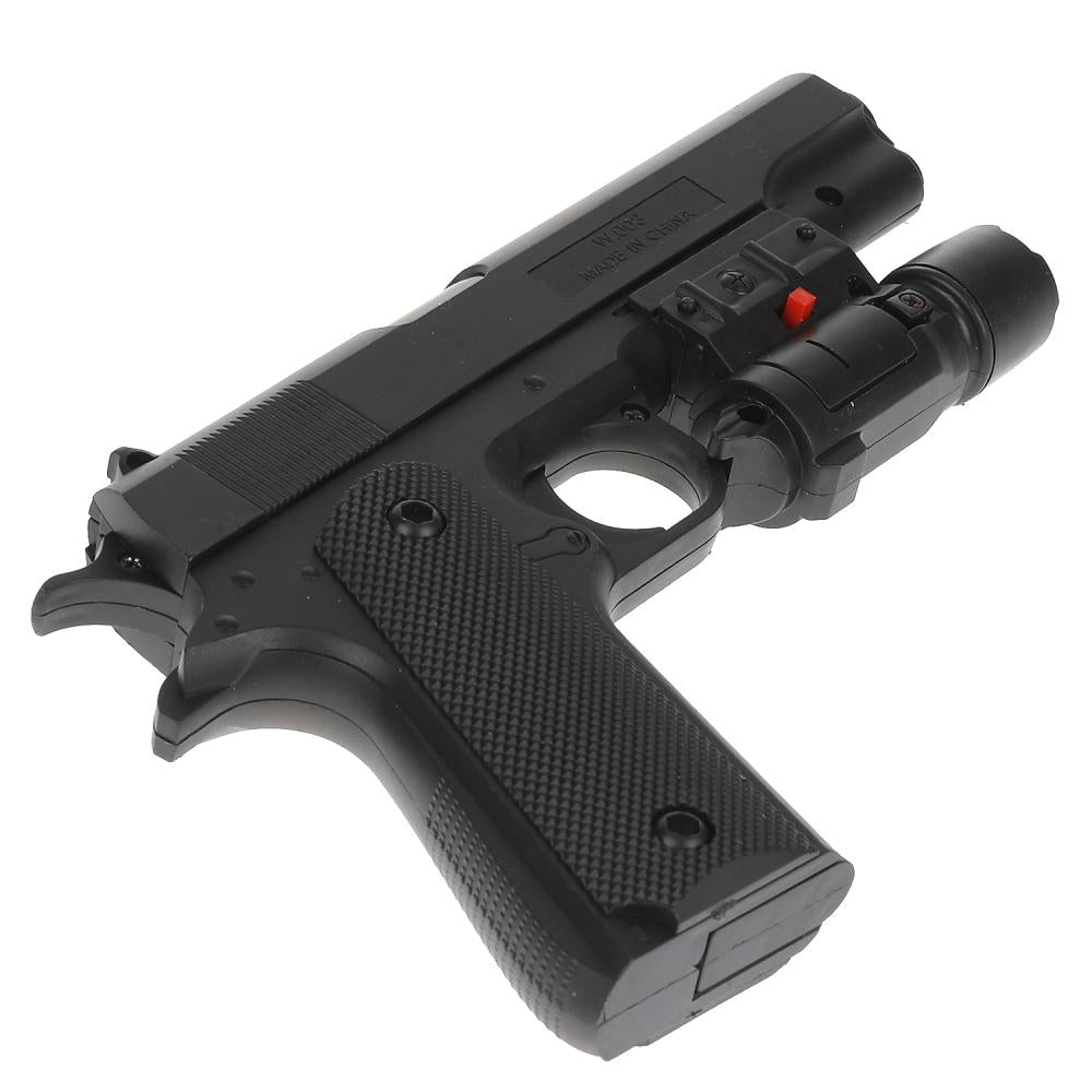 Pistolet (п) avec laser. прицелом, с пульками в пак. dans le cor.2*120шт