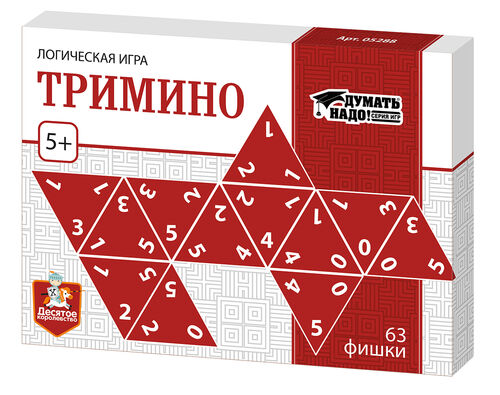 Игра настольная логическая "Тримино"