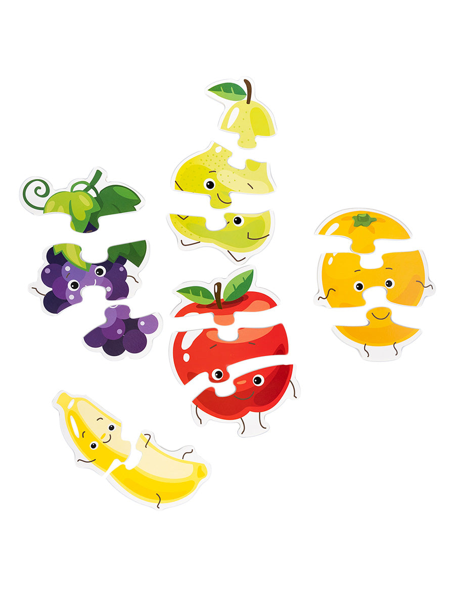 Пазлы контуры "Фрукты" 6 figurines Jouets pour bébé (мягкие)