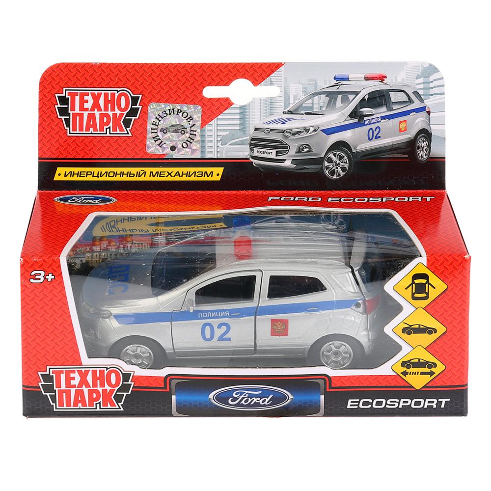 Machine en métal FORD Ecosport de 12 cm, ouverte. двери, инерц. dans le cor. Parc technologique en cor.2*24шт