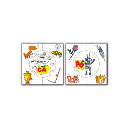 СЛОГИ. НАСТОЛЬНАЯ ИГРА СЕРИИ "УЧИСЬ, ИГРАЯ!" 00075 в уп.10шт