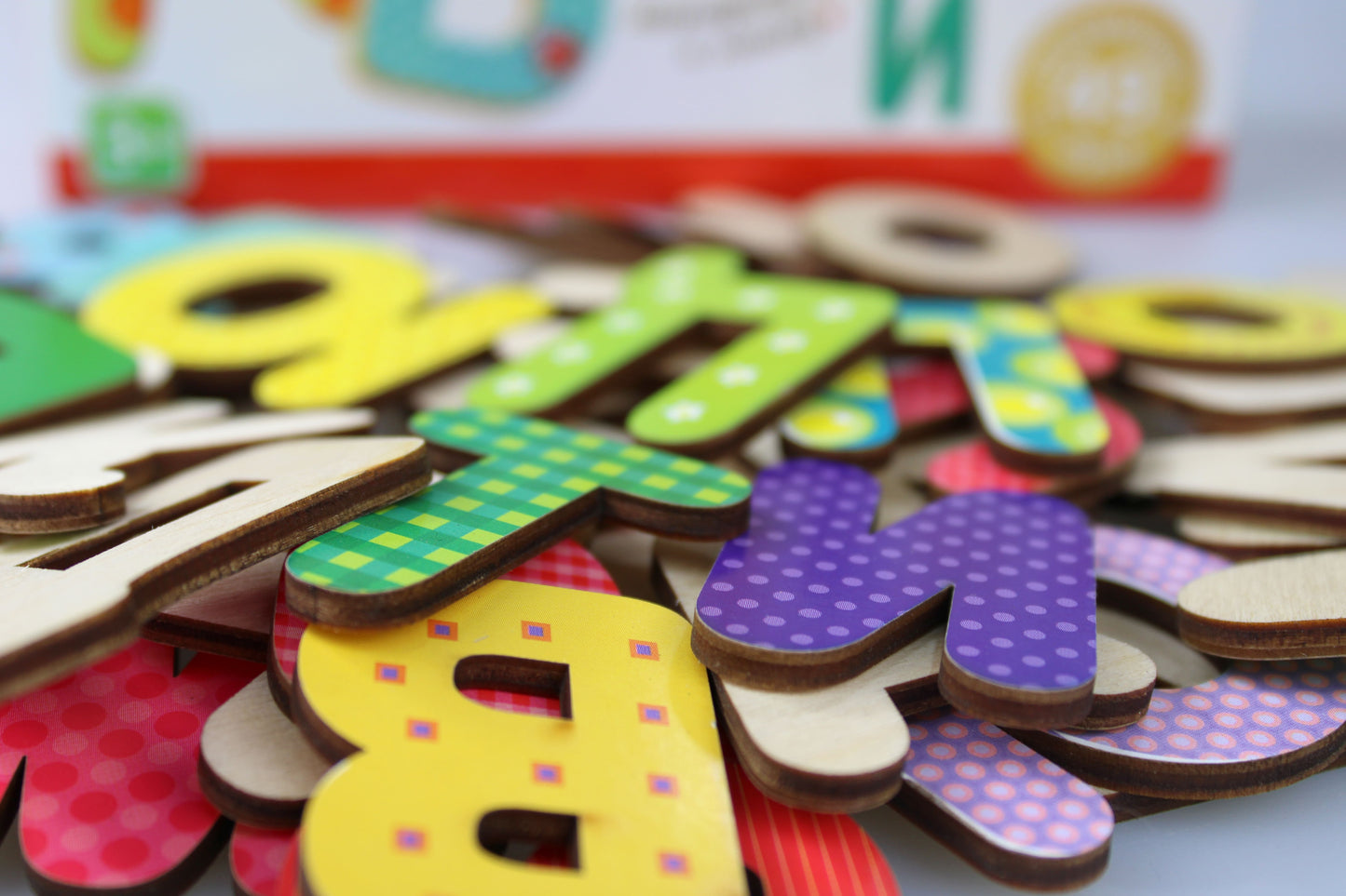 Игра развивающая "Азбука деревянная для малышей" Baby Toys Wood