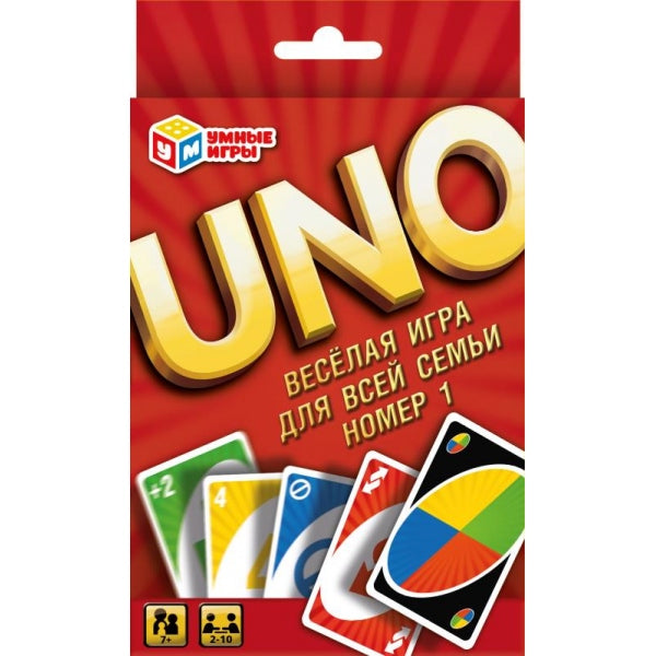 ONU. Jeu de cartes. 92х130х22мм. Умные игры в кор.100шт