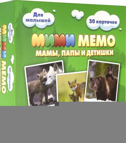 Ми-Ми-Мемо "Дикие животные" (30 карточек) арт.8050 /36
