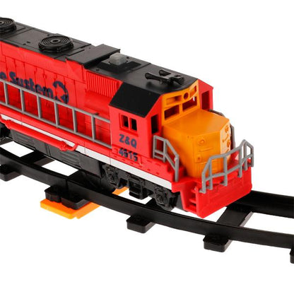 Железная дорога свет-звук, длина пути 188, кор.61,5*26,5*6см ТЕХНОДРАЙВ в кор.2*18шт