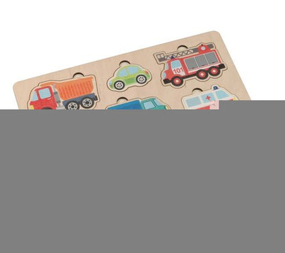 ИГРА РАЗВИВАЮЩАЯ ДЕРЕВЯННАЯ "АВТОМОБИЛИ" (30Х21СМ) в кор.15шт