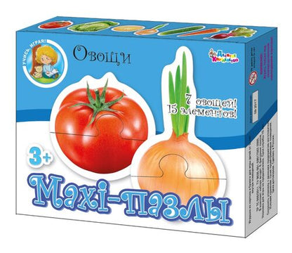 Пазлы-maxi ДК "Овощи", 15 элементов