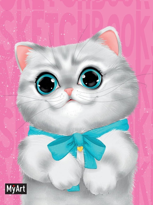 MyArt. MeowBook СКЕТЧБУК. Серый котик