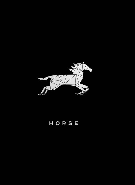 Horse. Тетрадь общая (А5, 48 л., сер. фольга, накидка 4 п. полноцвет)