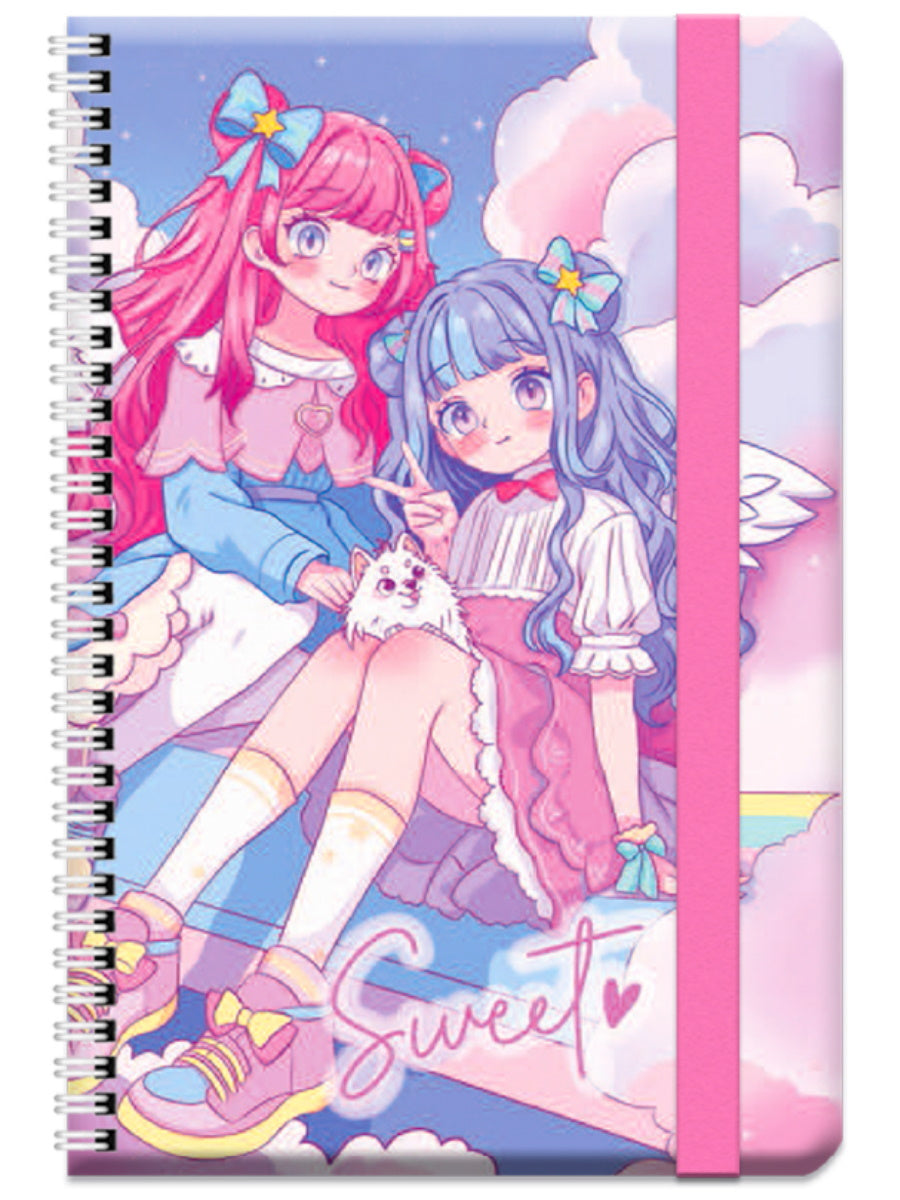 MyArt. БЛОКНОТ в клетку Ангелы в облаках. Sweet