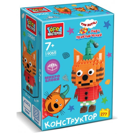 Конструктор микроблоки 3D сборная фигурка Компот, 277 дет. Город мастеров