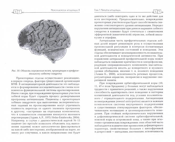 Нейропсихология антиципации-2. Нейропсихологические синдромы. Психические расстройства. Геронтопсихология: монография