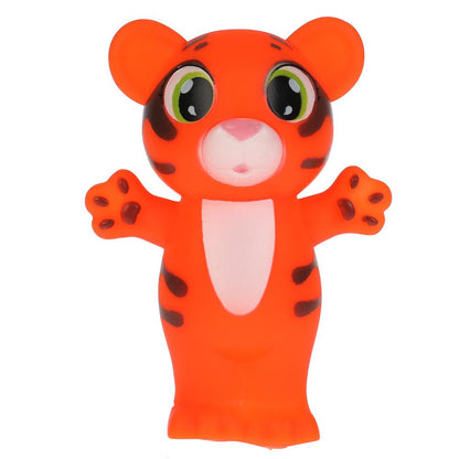 Игрушка для ванны тигренок 9 см, в сетке, КАПИТОШКА в кор.2*240шт